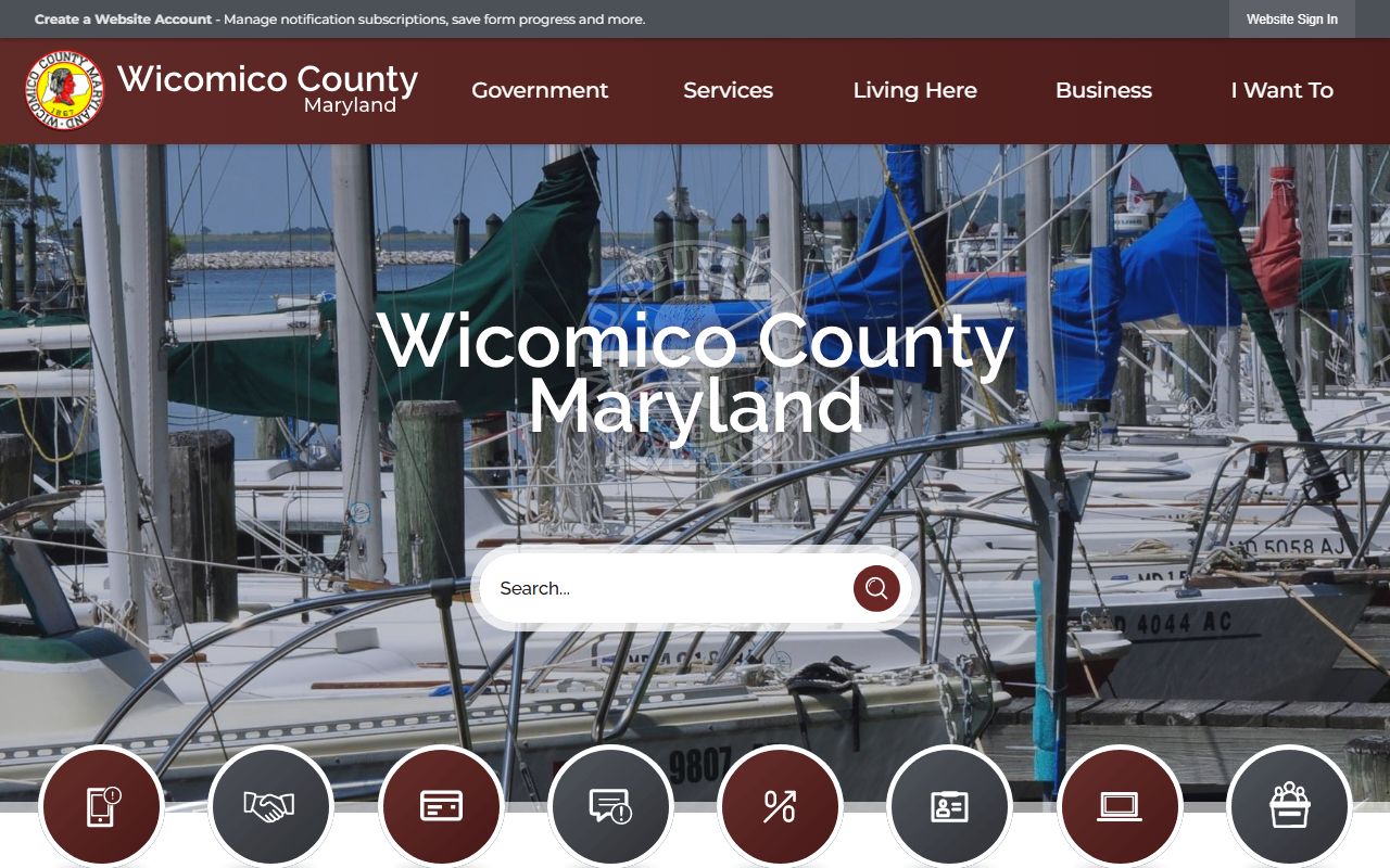 Wicomico County 24 hour booking lookup on the county government website
